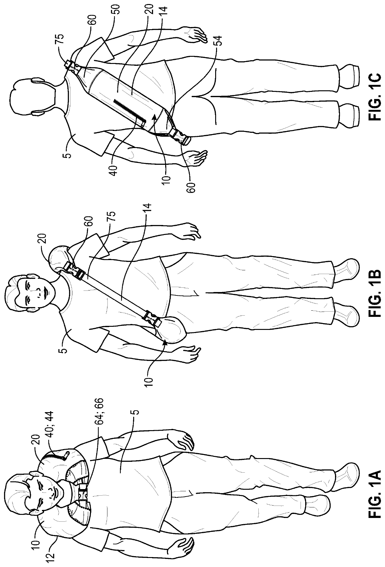 Flexible and wearable garment bag for lightweight and comfortable travel