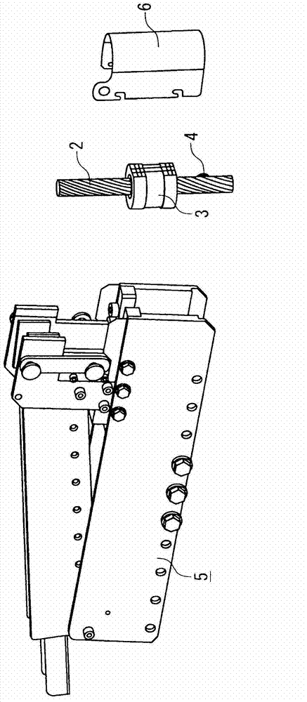 Tool for cleaning wire rope