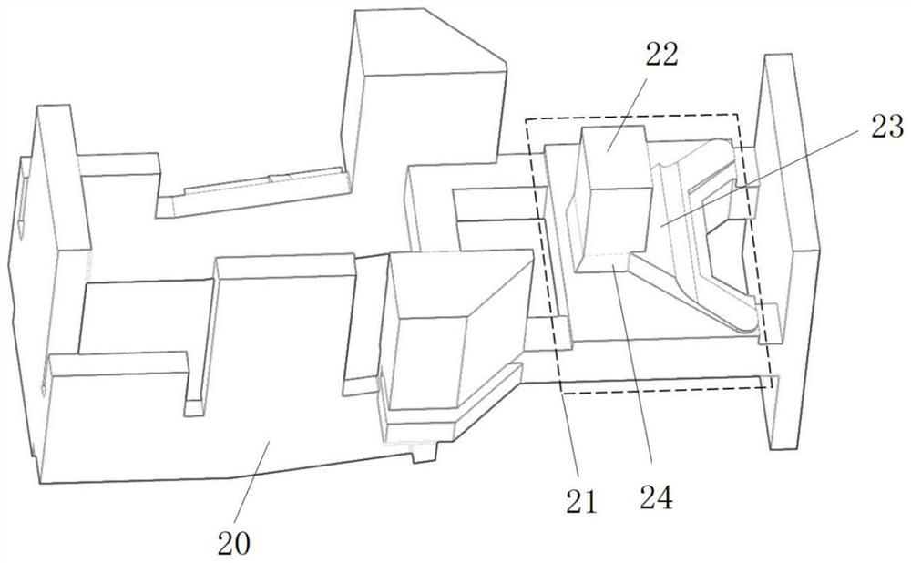 Thick and large aluminum alloy frame body type casting and casting method thereof