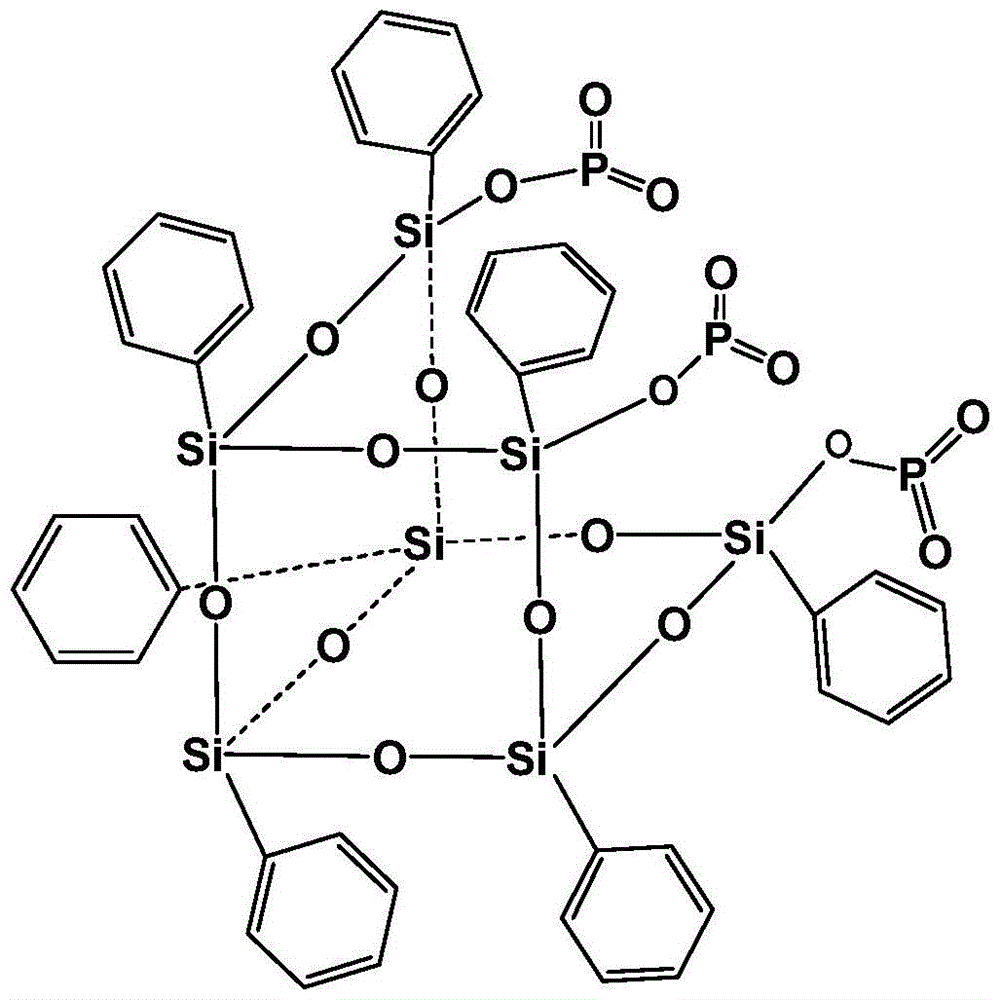 A kind of phosphorus-silicon composite flame retardant and its preparation method and application