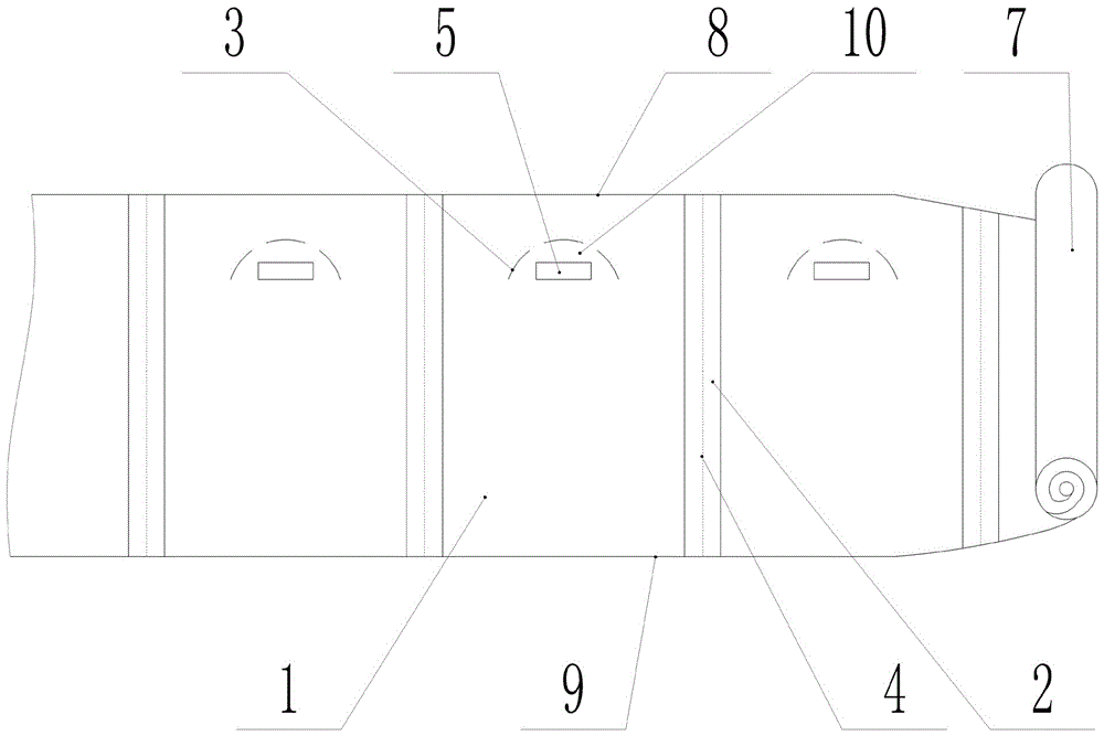 Film hand lifting rolling bag and production method thereof