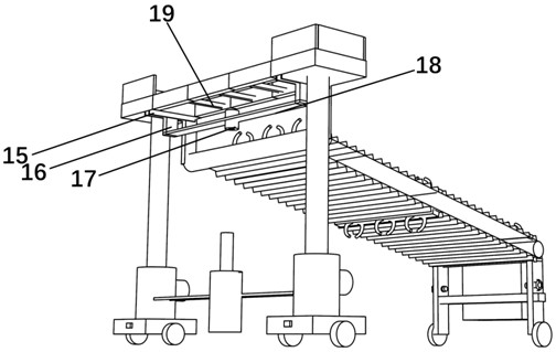 Construction device and method of roadway composite beam support system