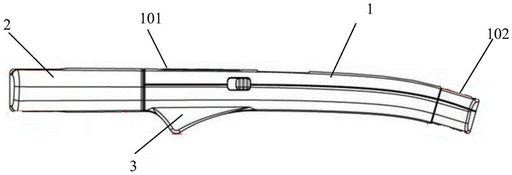 A handheld device for a urine testing device