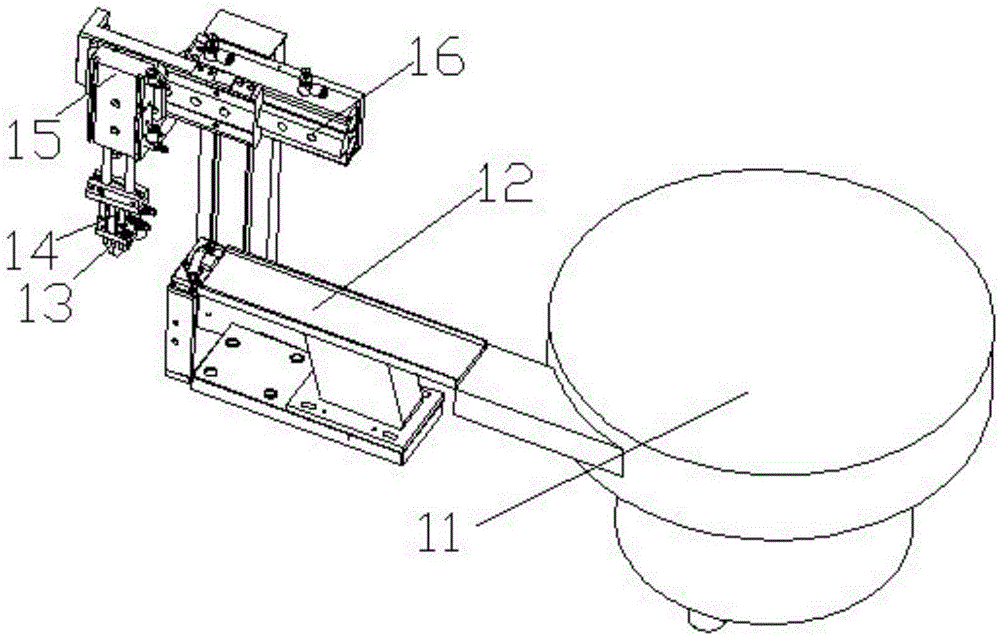 Feeding device used for full-automatic tapping machine