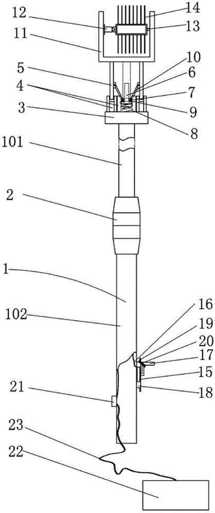 Steep hill forest land oil tea fruit picking method and device