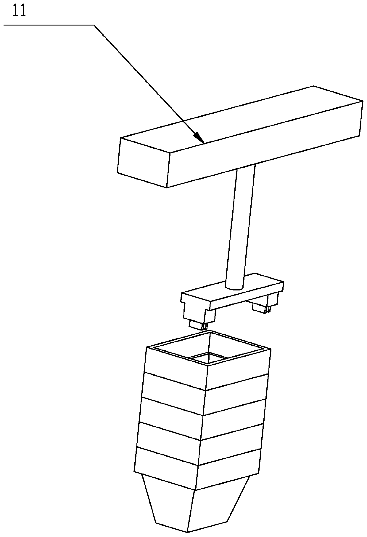 Intelligent lifting mechanism for sealed type cell storage cabinet