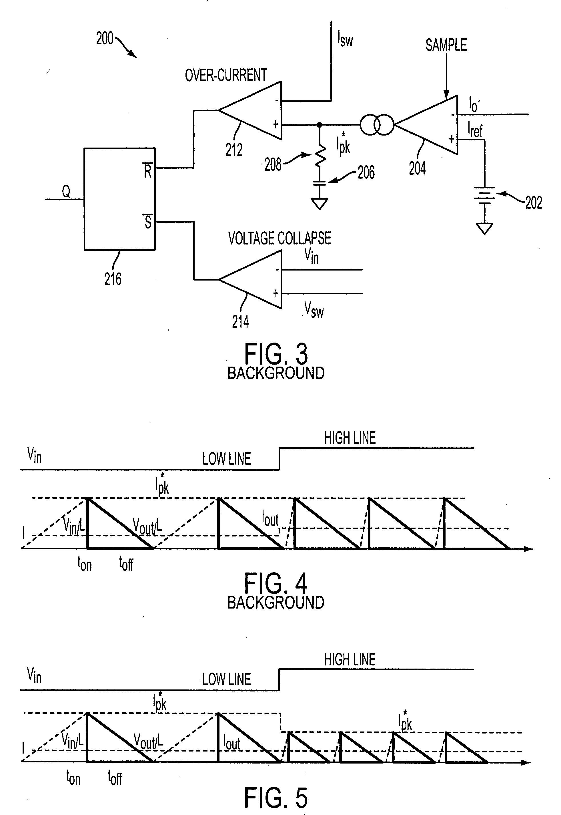 Adaptive output current control for switching circuits