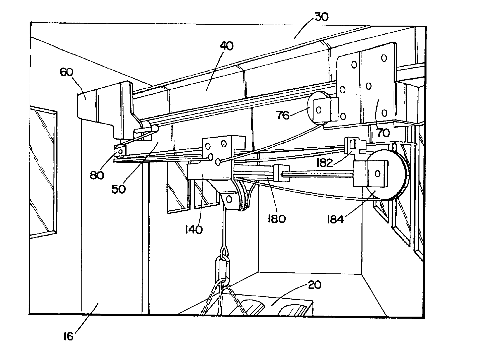 Portable dynamometer station with vehicle-mounted lifting assembly