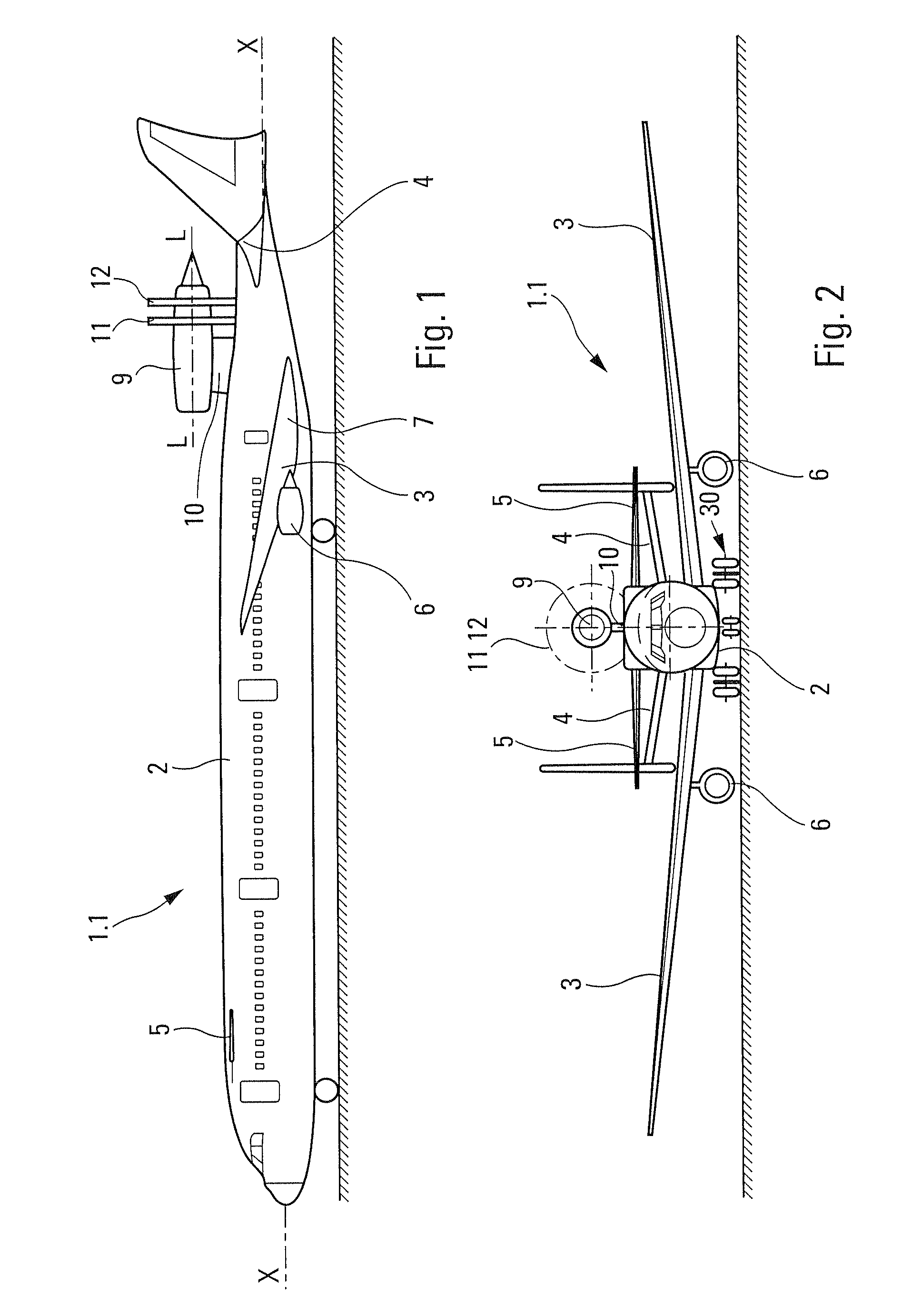 Method for producing an aircraft with reduced environmental impact and the aircraft thus obtained