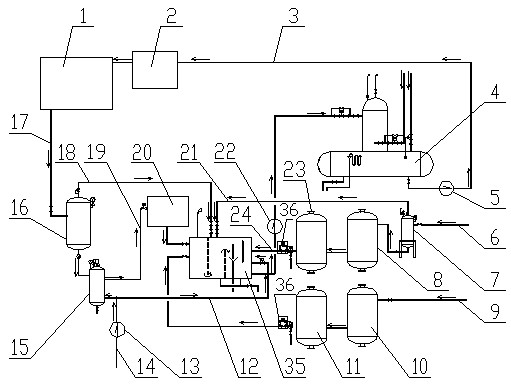 Boiler water replenishing system capable of collecting waste heat and condensed water