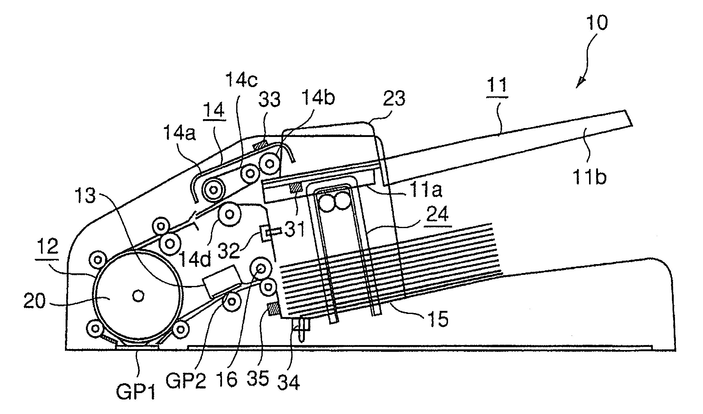 Original document transport device