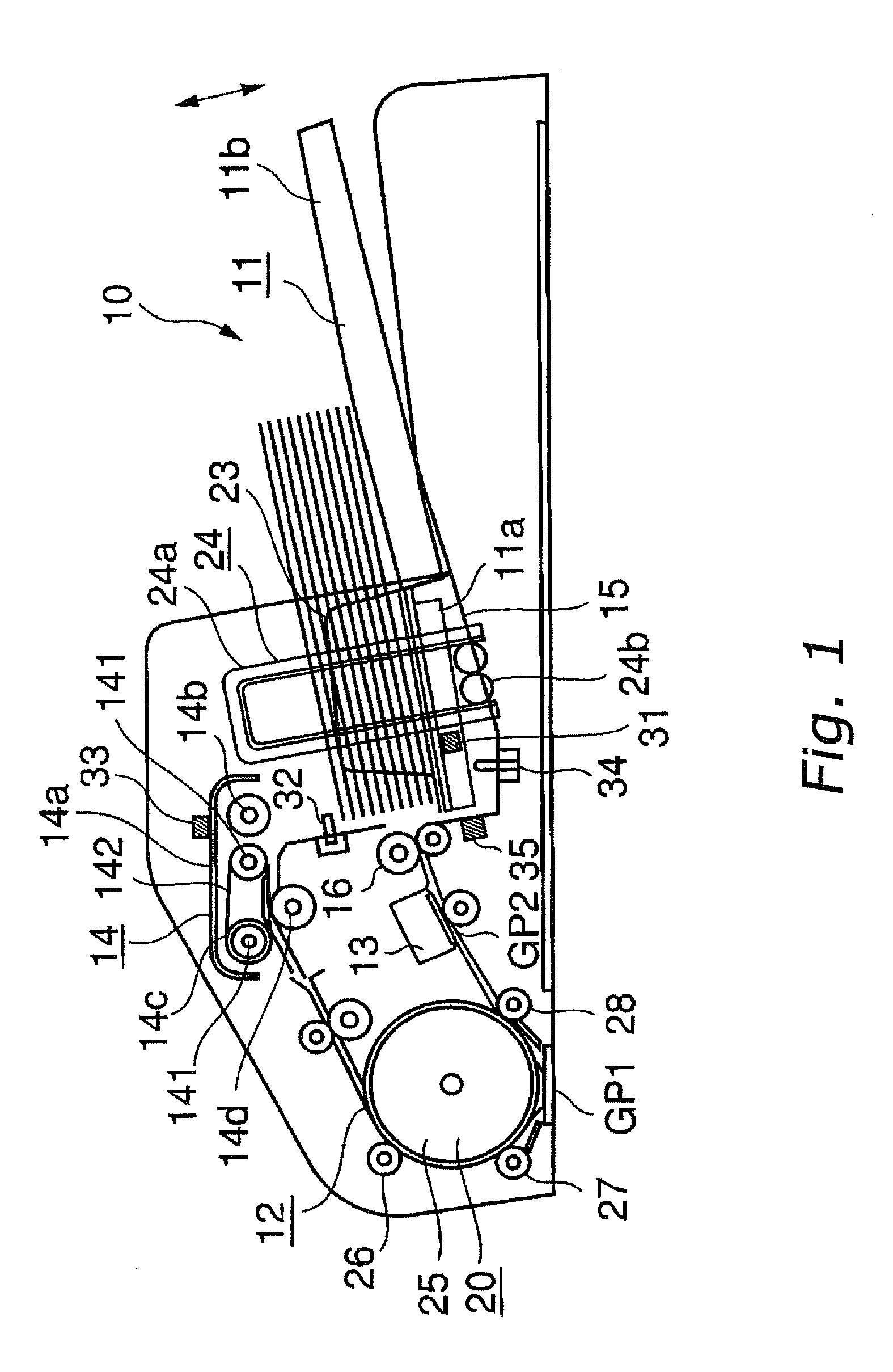 Original document transport device