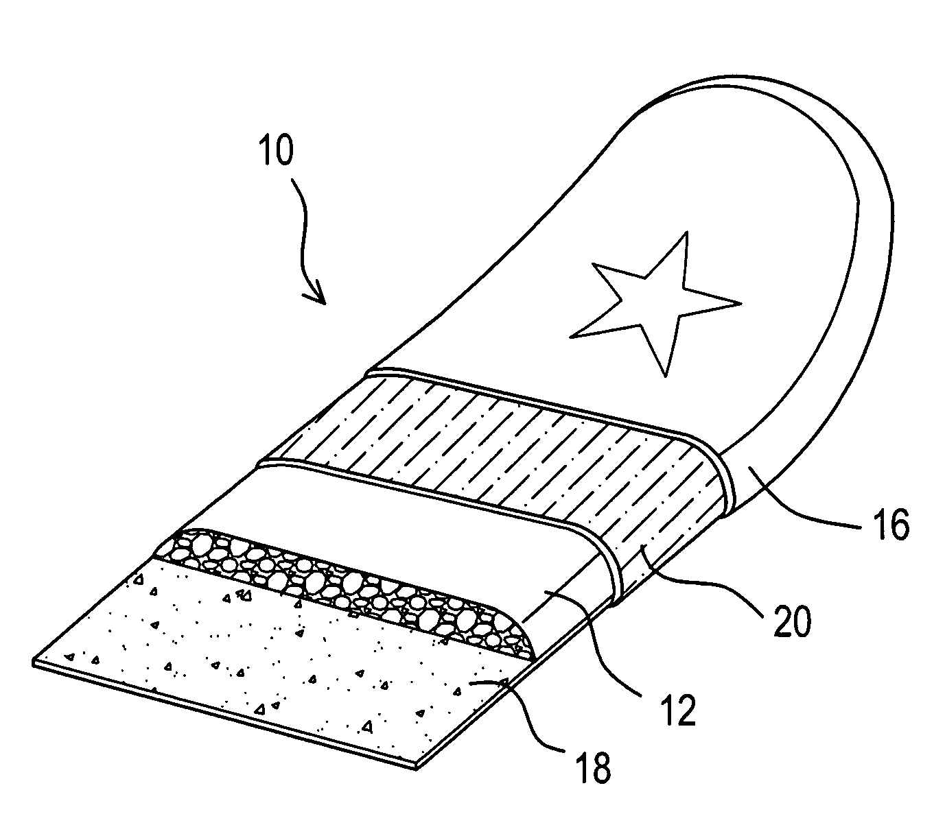 Multi-layer sports board with graphic imprinted skin