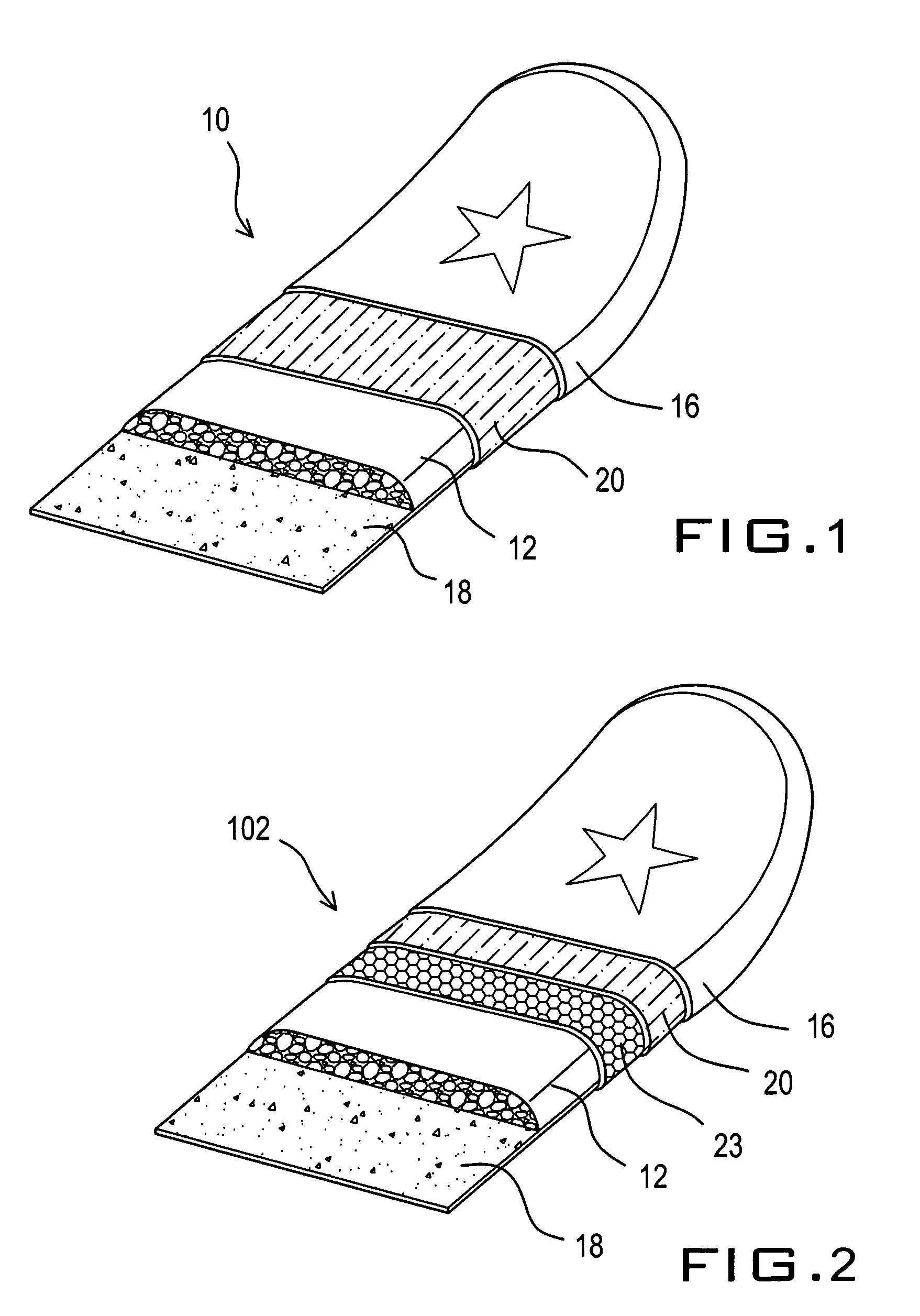 Multi-layer sports board with graphic imprinted skin