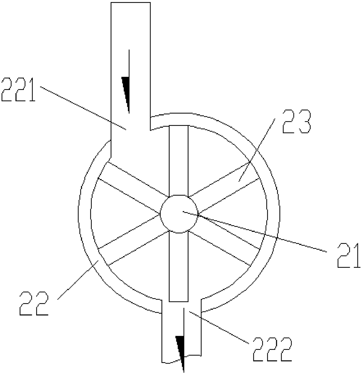 Riverway water taking device