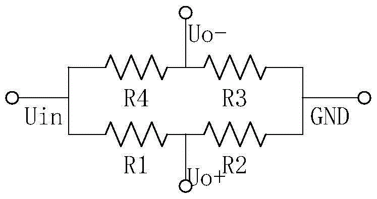 A silicon pressure sensor temperature drift compensation circuit and circuit construction method