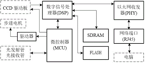 Casting blank surface temperature field measurement sensor and casting blank surface temperature field measurement method