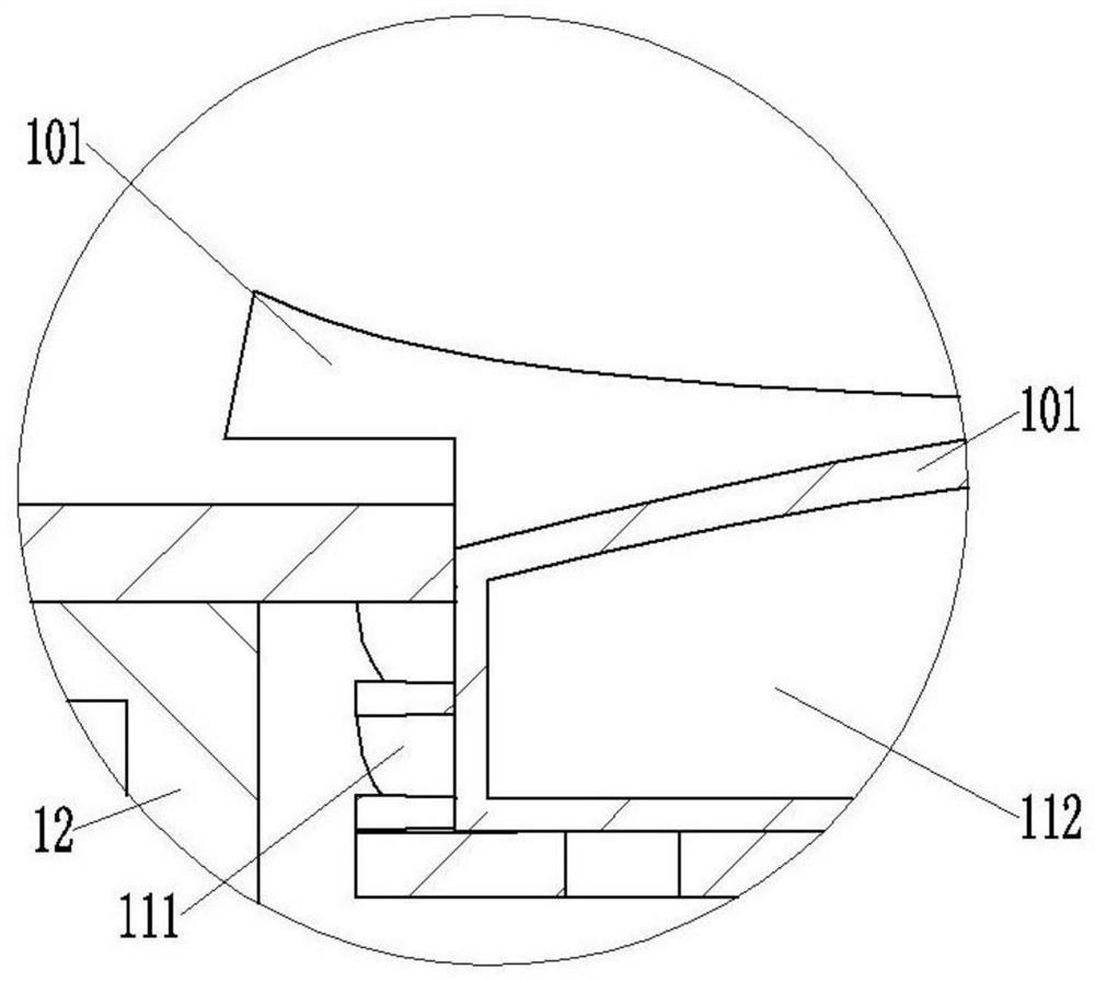 Drainage system for sponge city construction