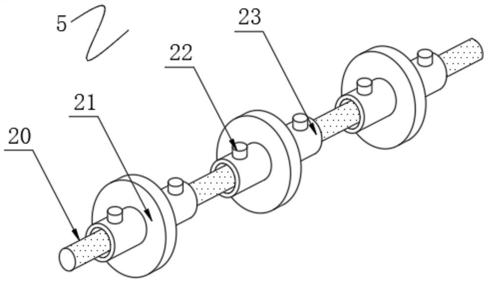 A continuous cutting device for the production of paper-plastic bags