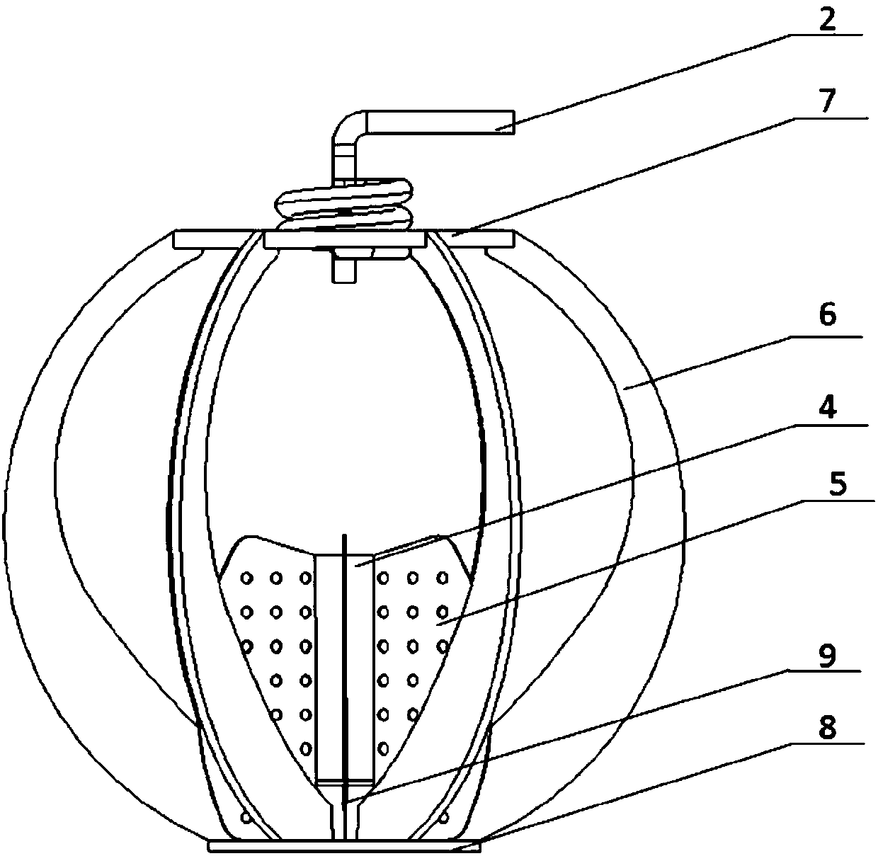 A new gas-liquid phase separation management system for ehd space fuel storage tank