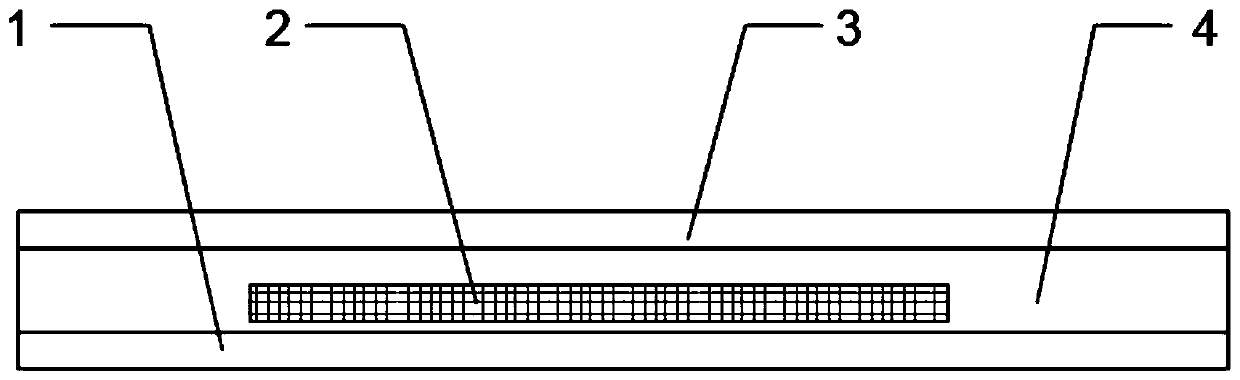 Packaging adhesive for perovskite and application method