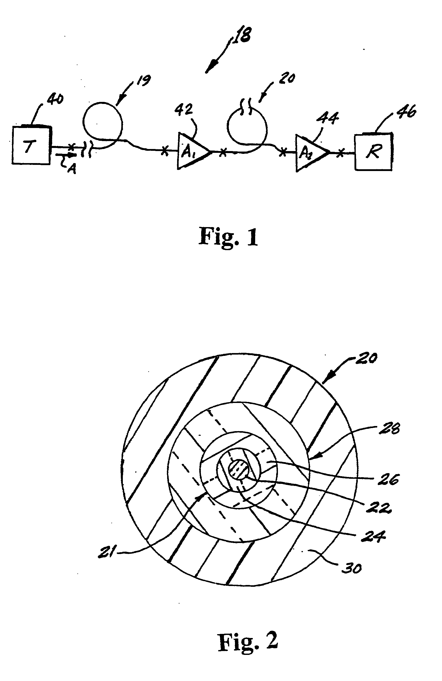 Large kappa dispersion compensating fiber and transmission system