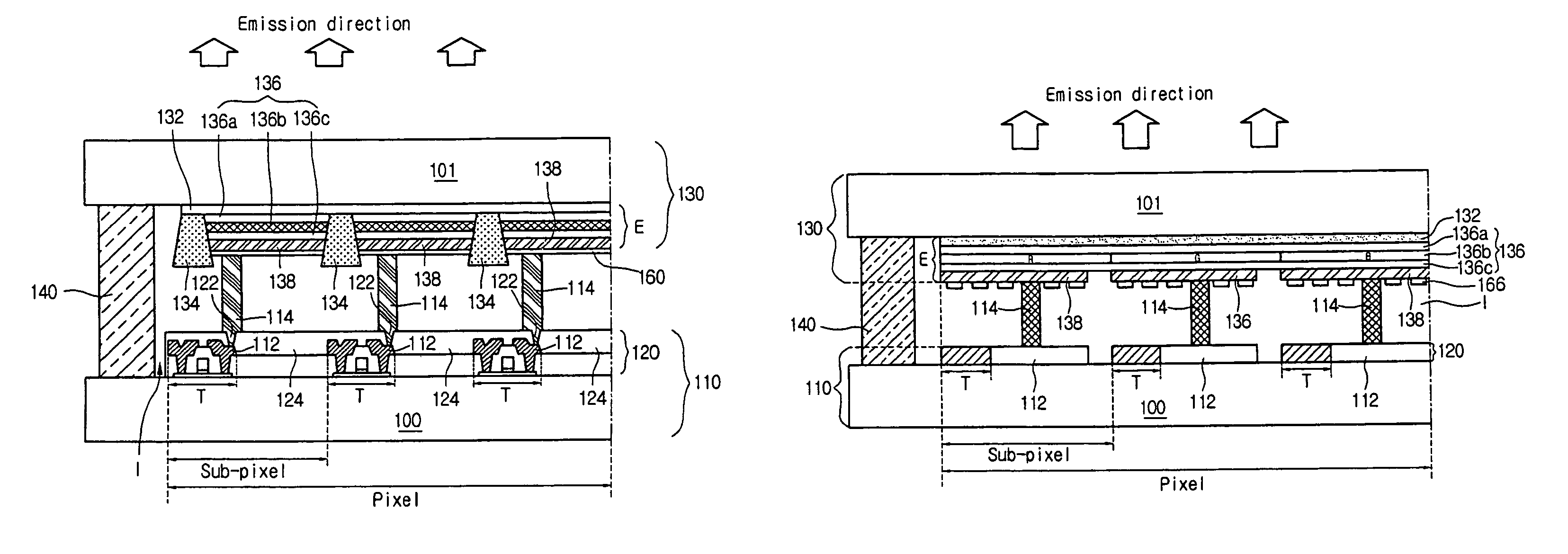 Organic electroluminescence device with absorbent film and fabrication method thereof