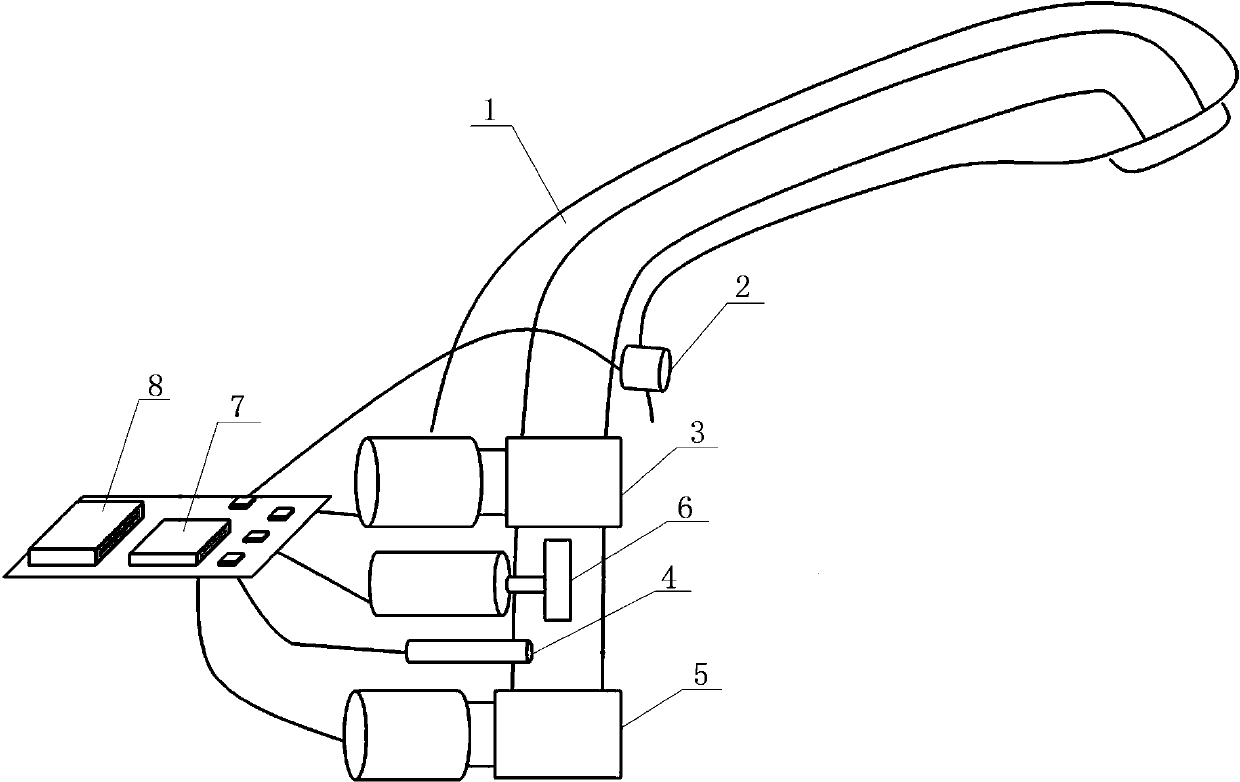 Induction type electricity-saving and water-saving faucet