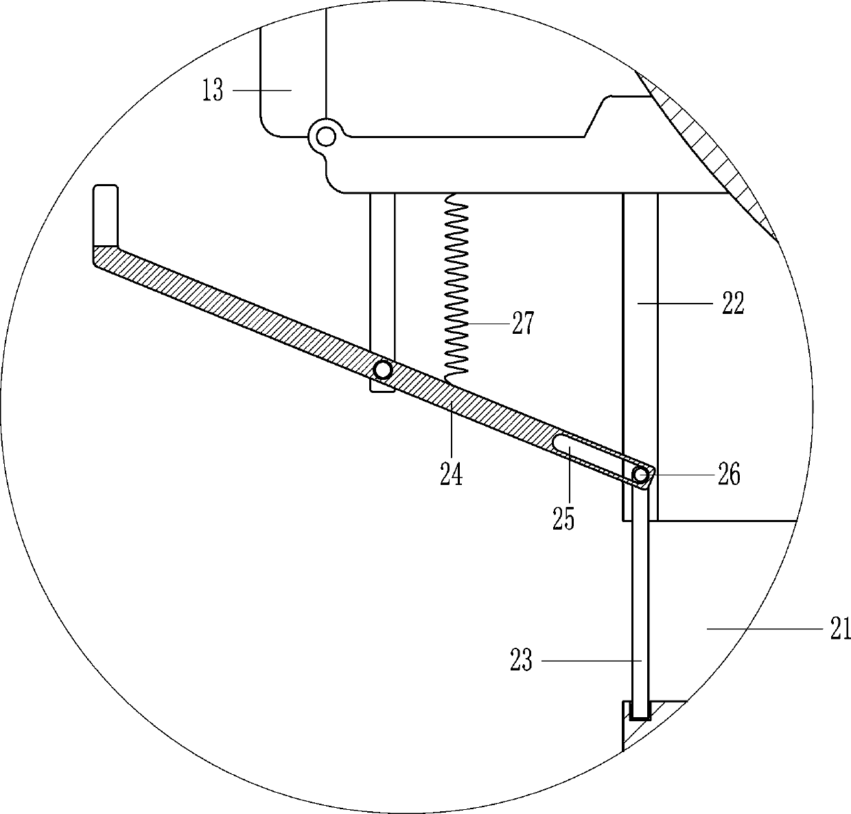 Rotating type drying device for sheet-like food