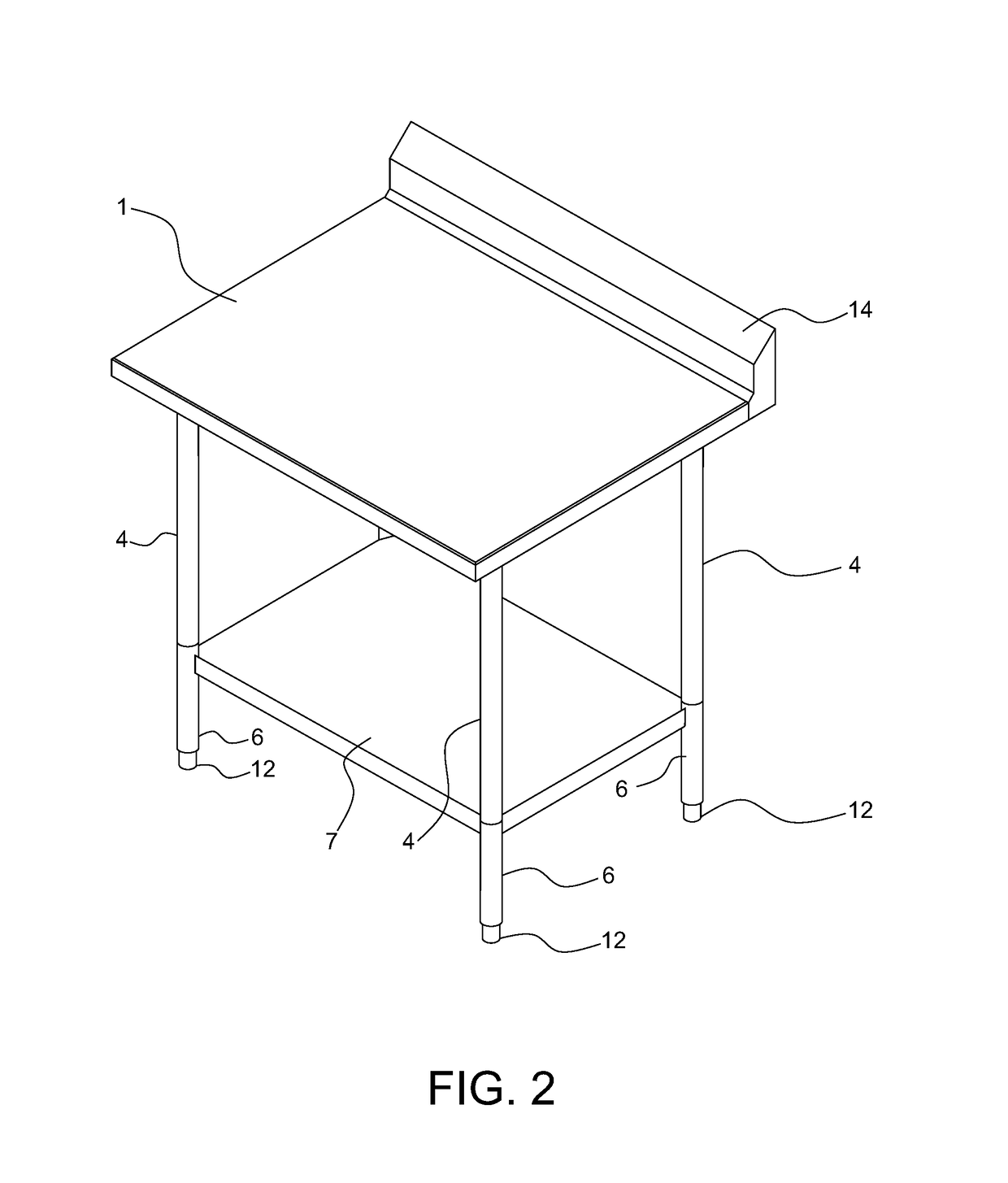 Knock down table