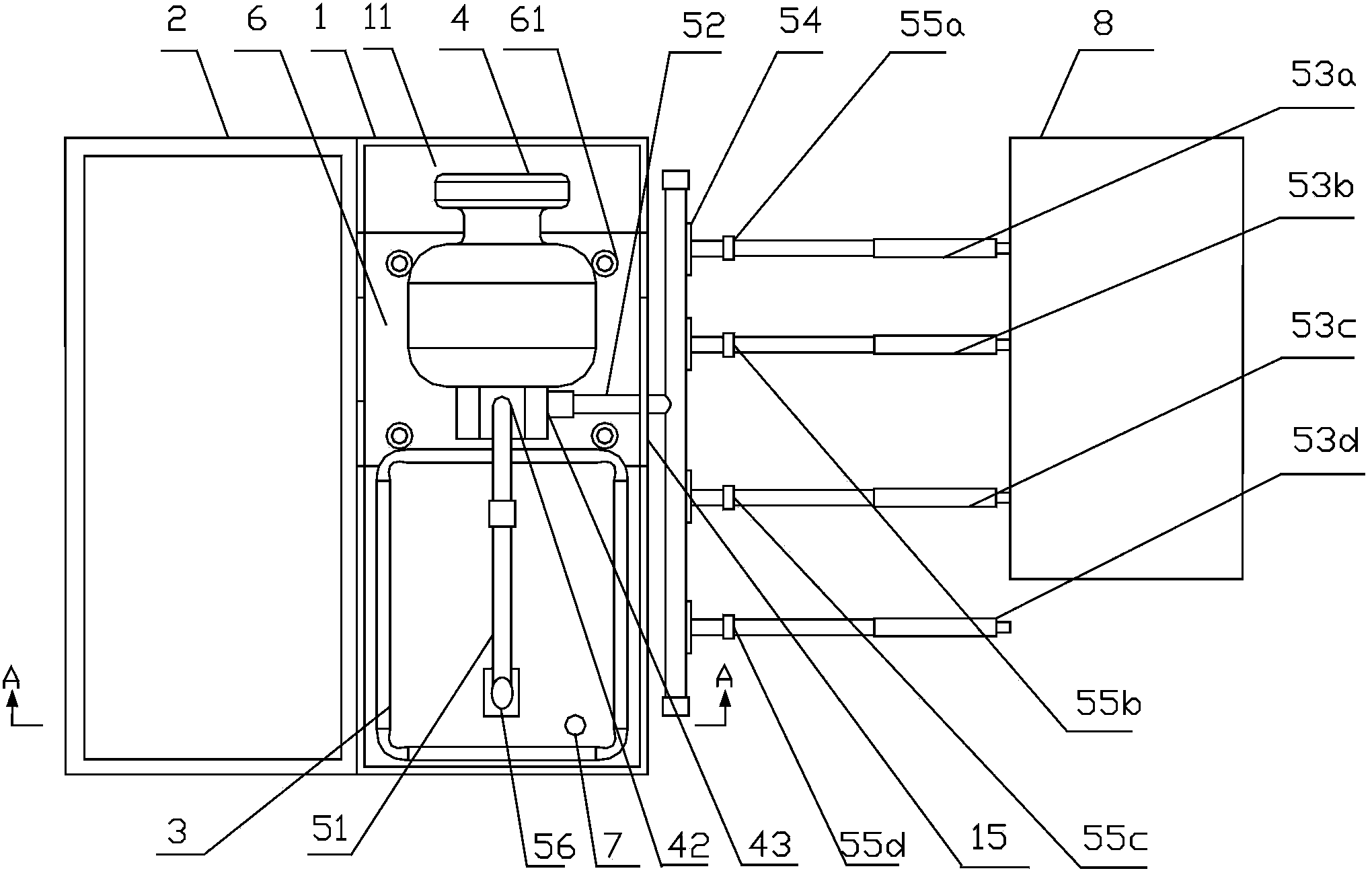 Cleaning device for die waterway