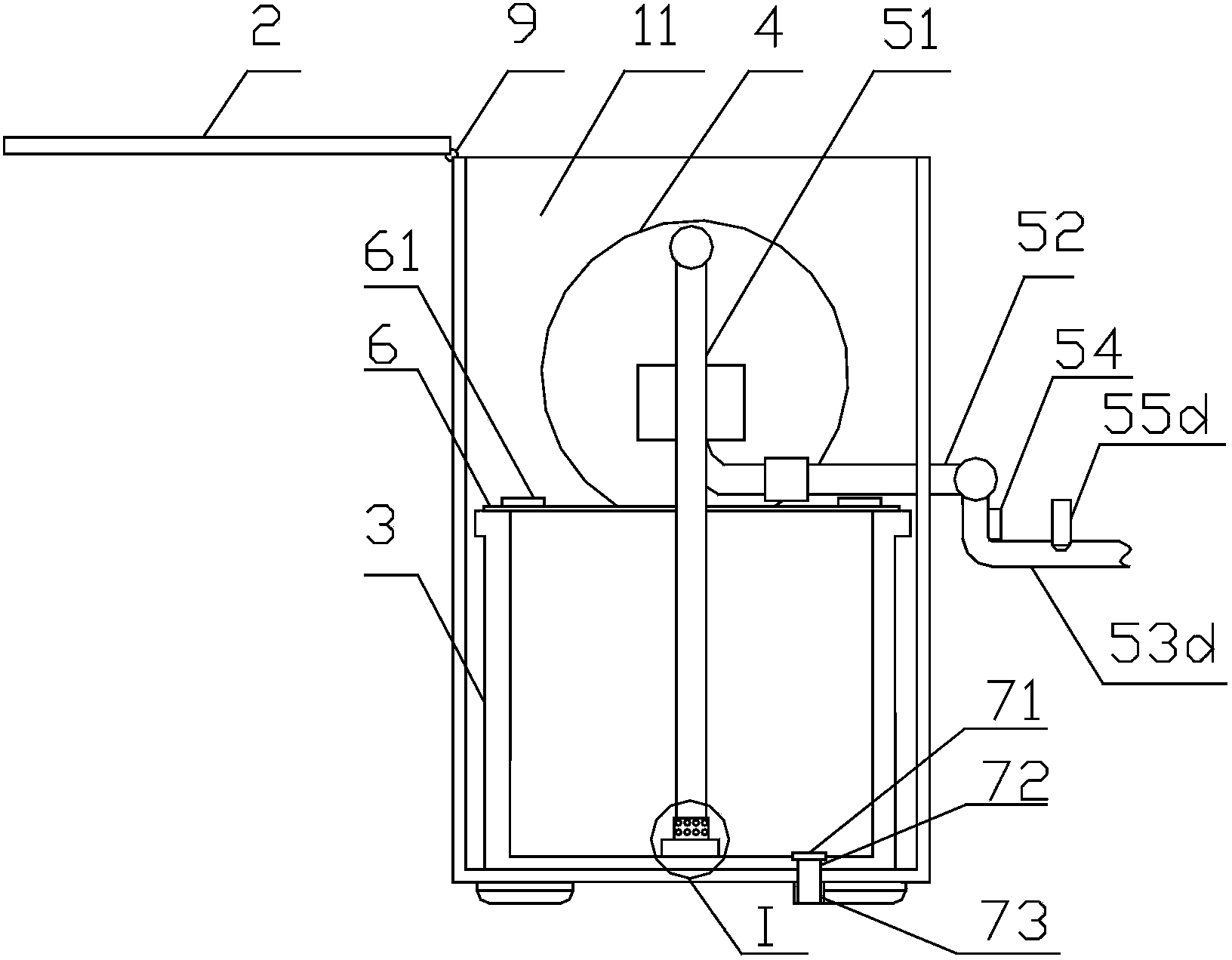 Cleaning device for die waterway