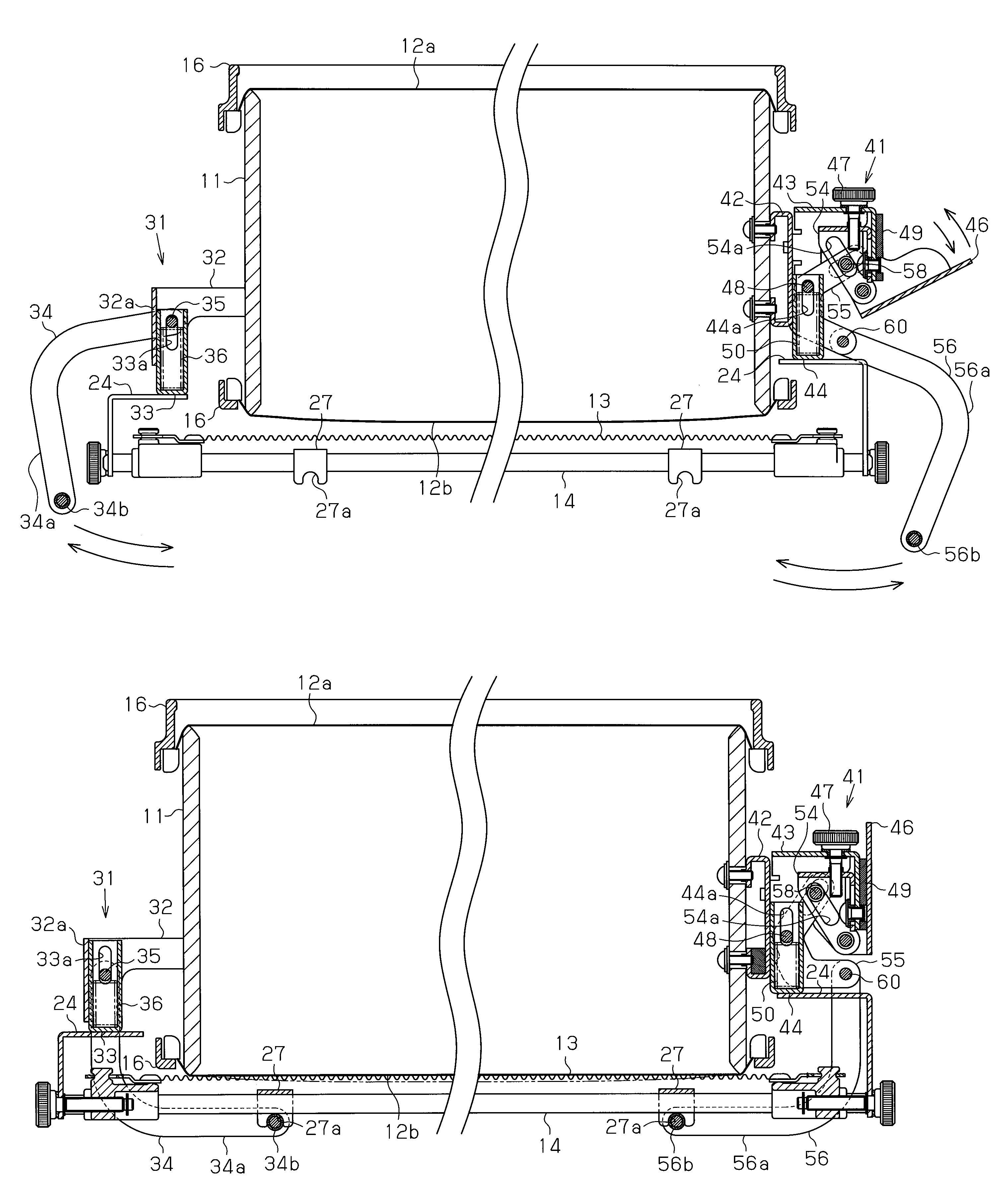 Strainer system of snare drum and snare drum with the strainer system