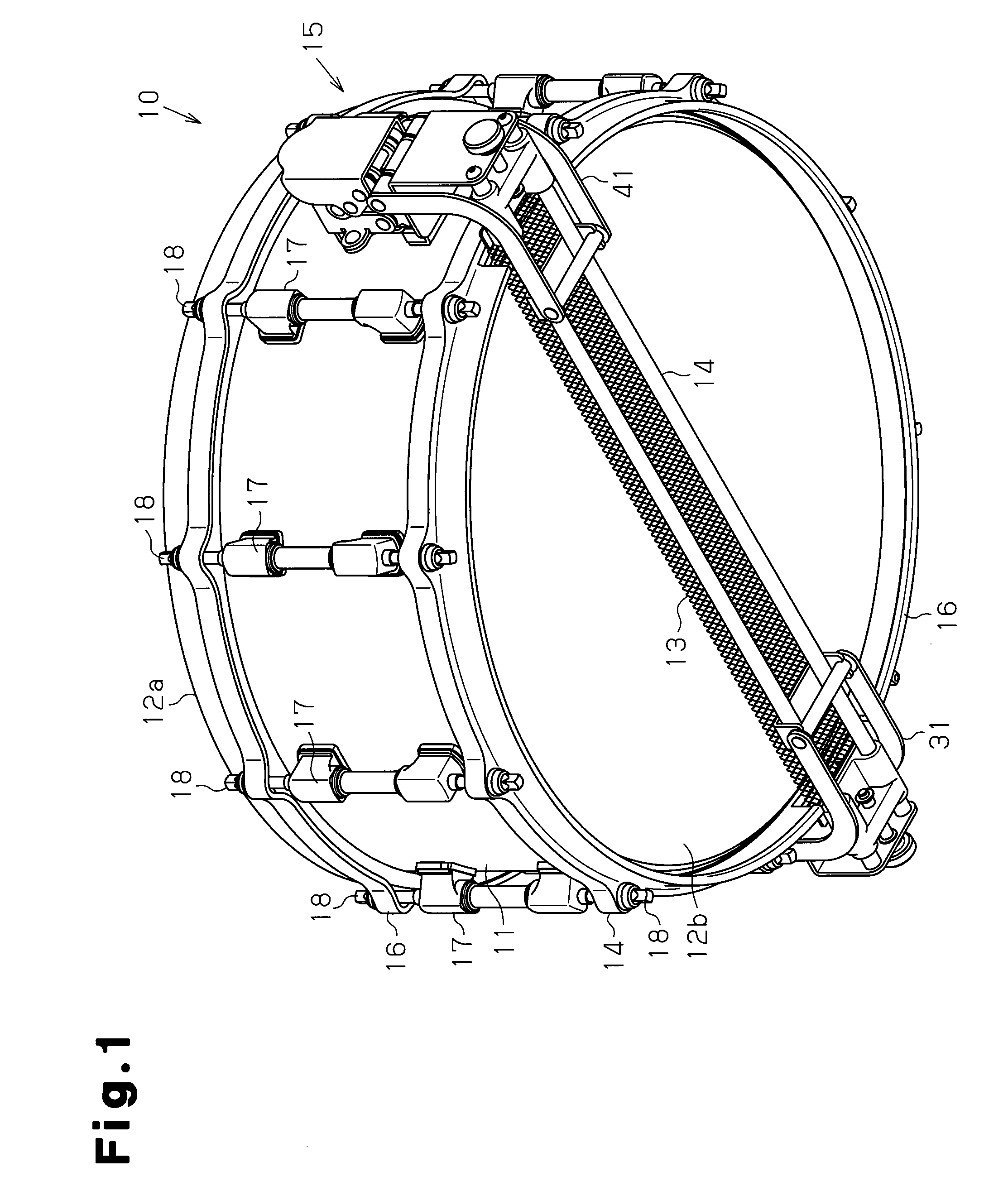 Strainer system of snare drum and snare drum with the strainer system