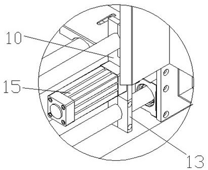 Tray palletizing robot with adjustable applicable width