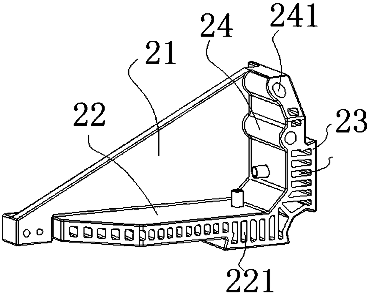 Moving assembly for LCD (Liquid Crystal Display) display screen