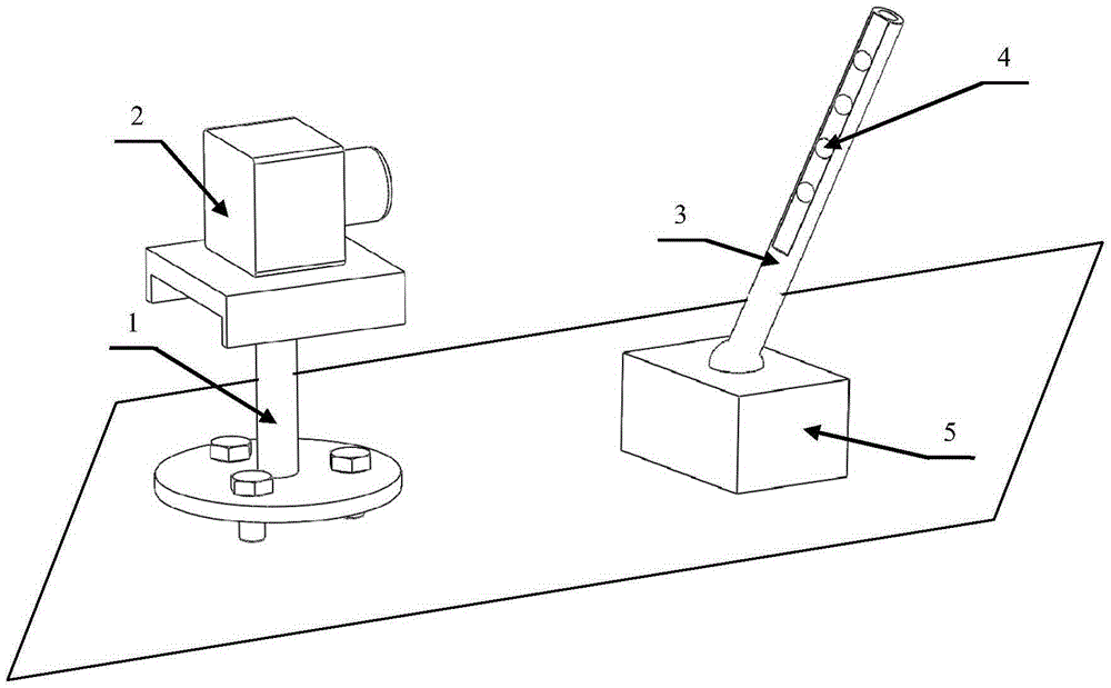 Spherical pair centering and one-dimensional calibration target for automobile topography visual detection system