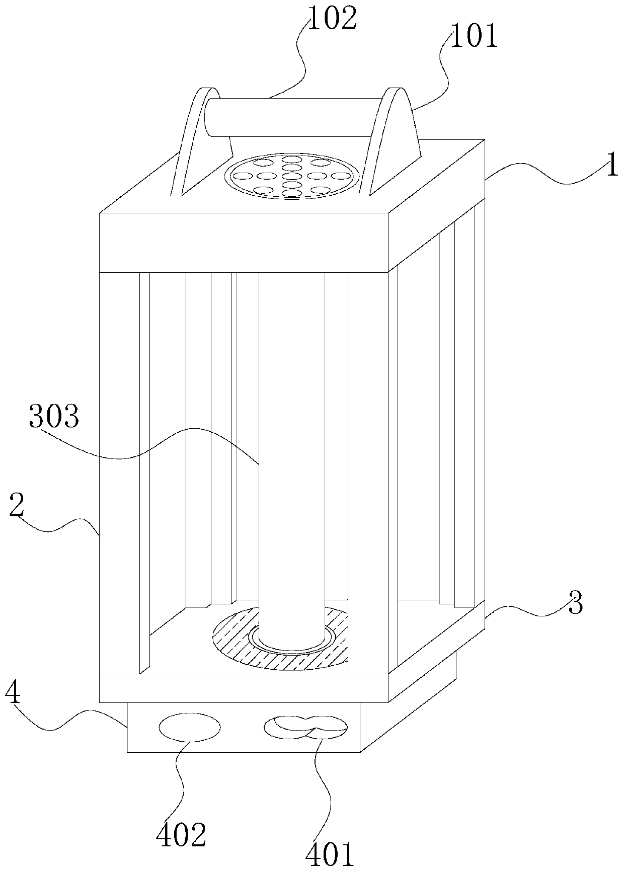 An outdoor intelligent portable lamp with adaptive light