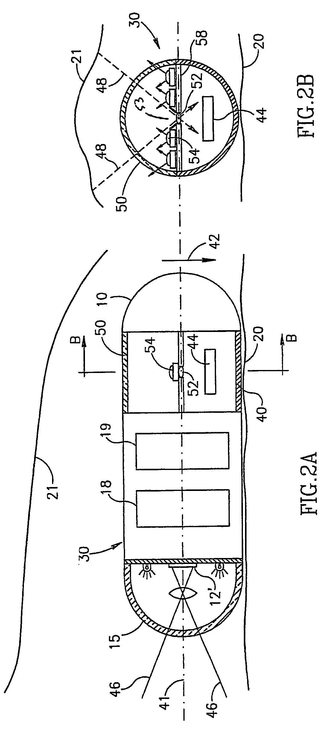 Method and device for imaging body lumens