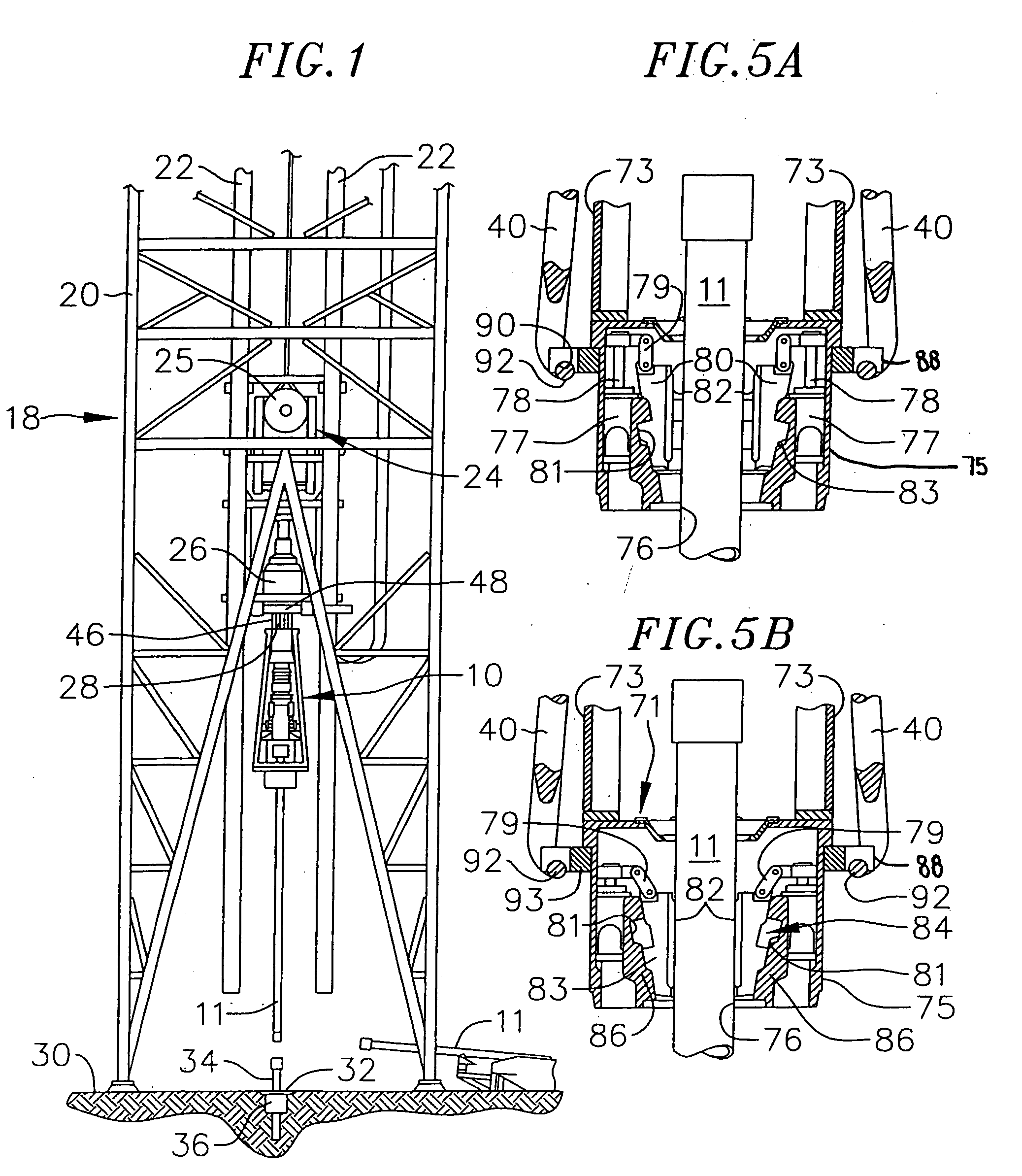 Pipe running tool having a cement path