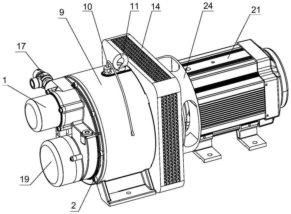 Scroll compressor and oil-gas separation device thereof