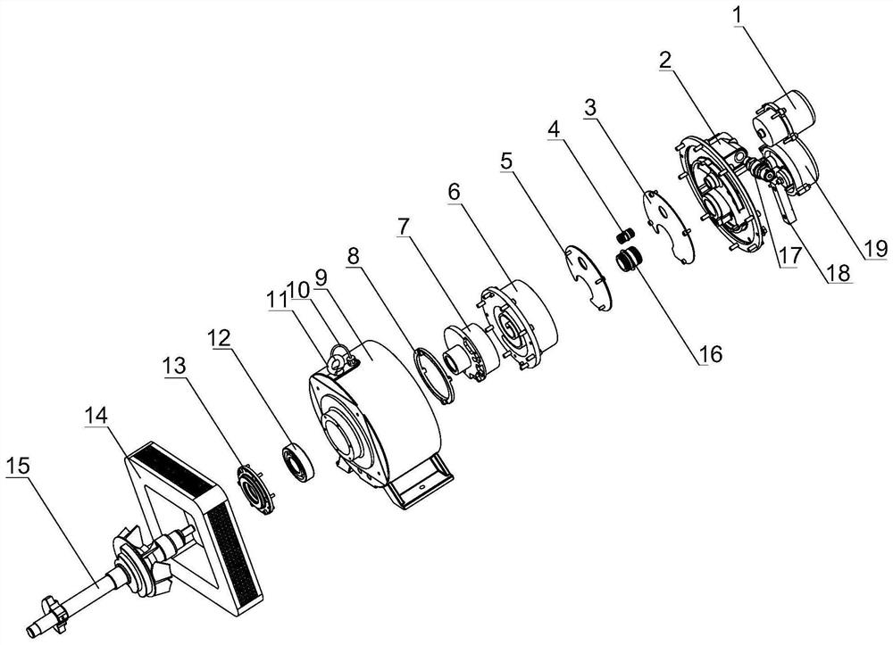 Scroll compressor and oil-gas separation device thereof