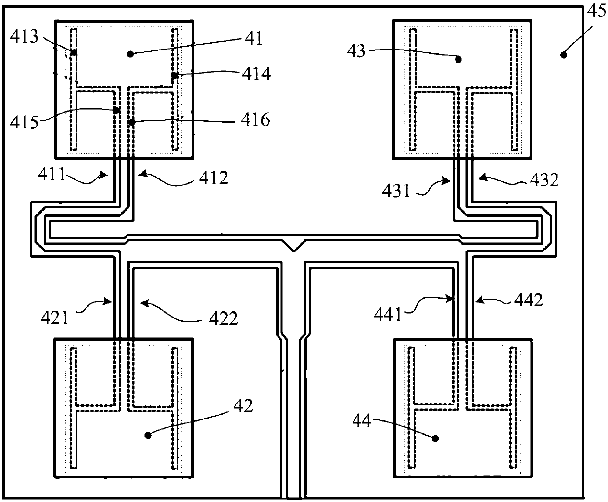 Terahertz detector and method based on N*M dielectric resonant antenna array