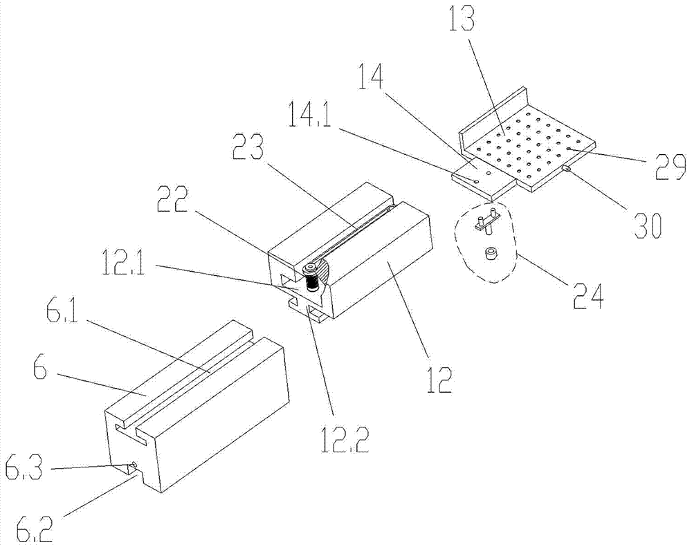 Clamping tool for crystal cutting