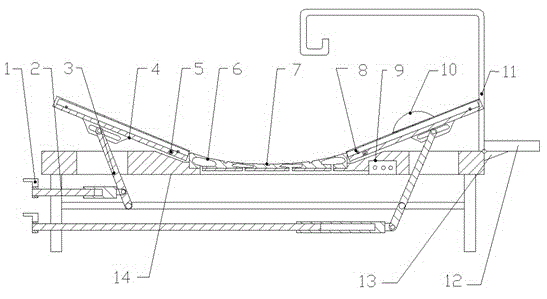 Rehabilitation bed for curve traction treatment of lumbar intervertebral disc protrusion