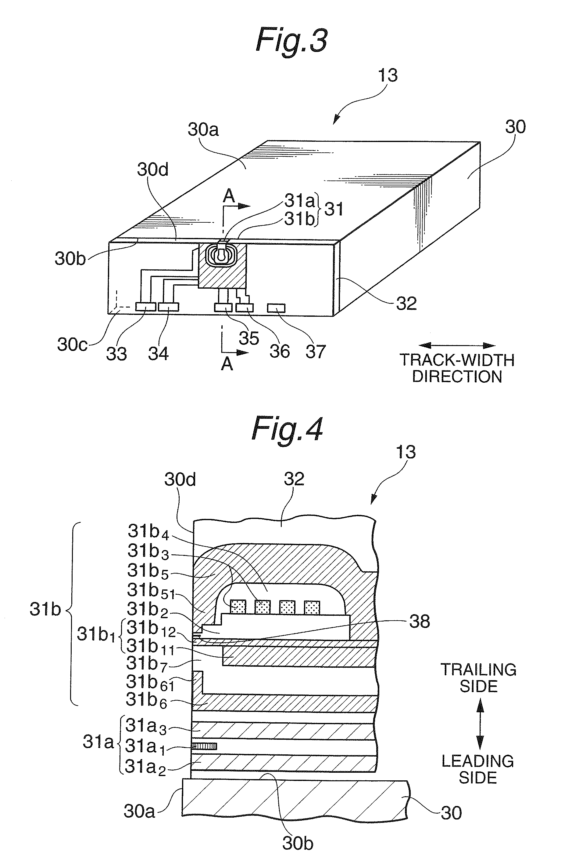 Thin-film magnetic head having microwave magnetic exciting function and magnetic recording and reproducing apparatus