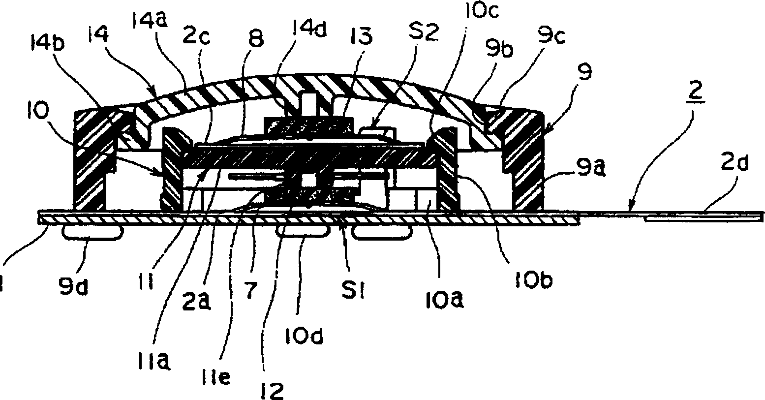 Two-stage button switch