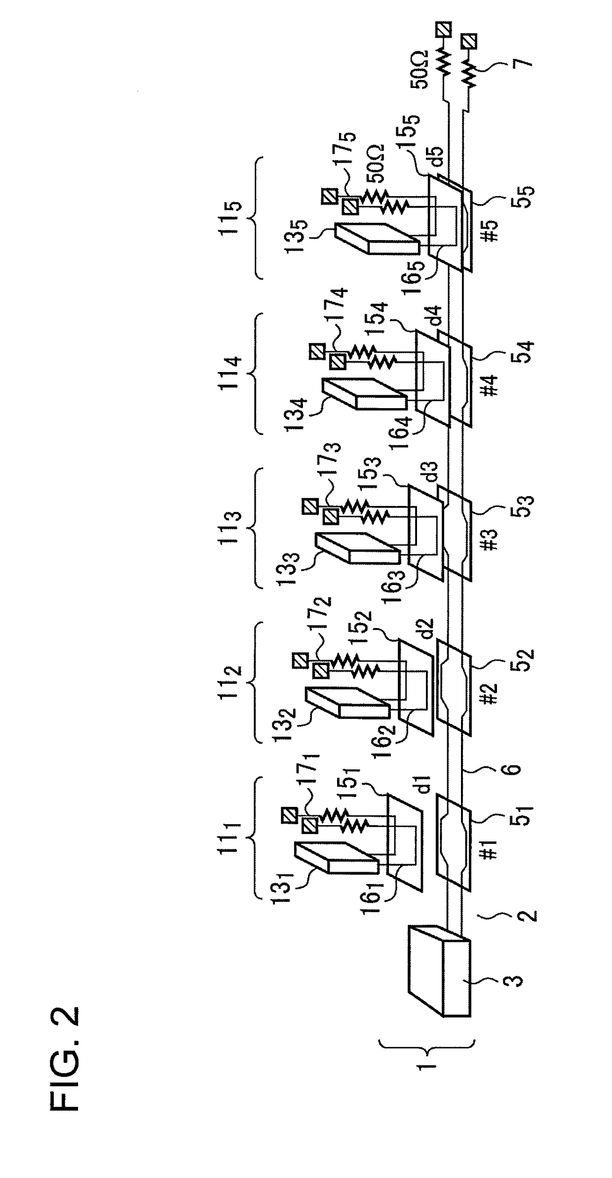 Directional coupling-type multi-drop bus