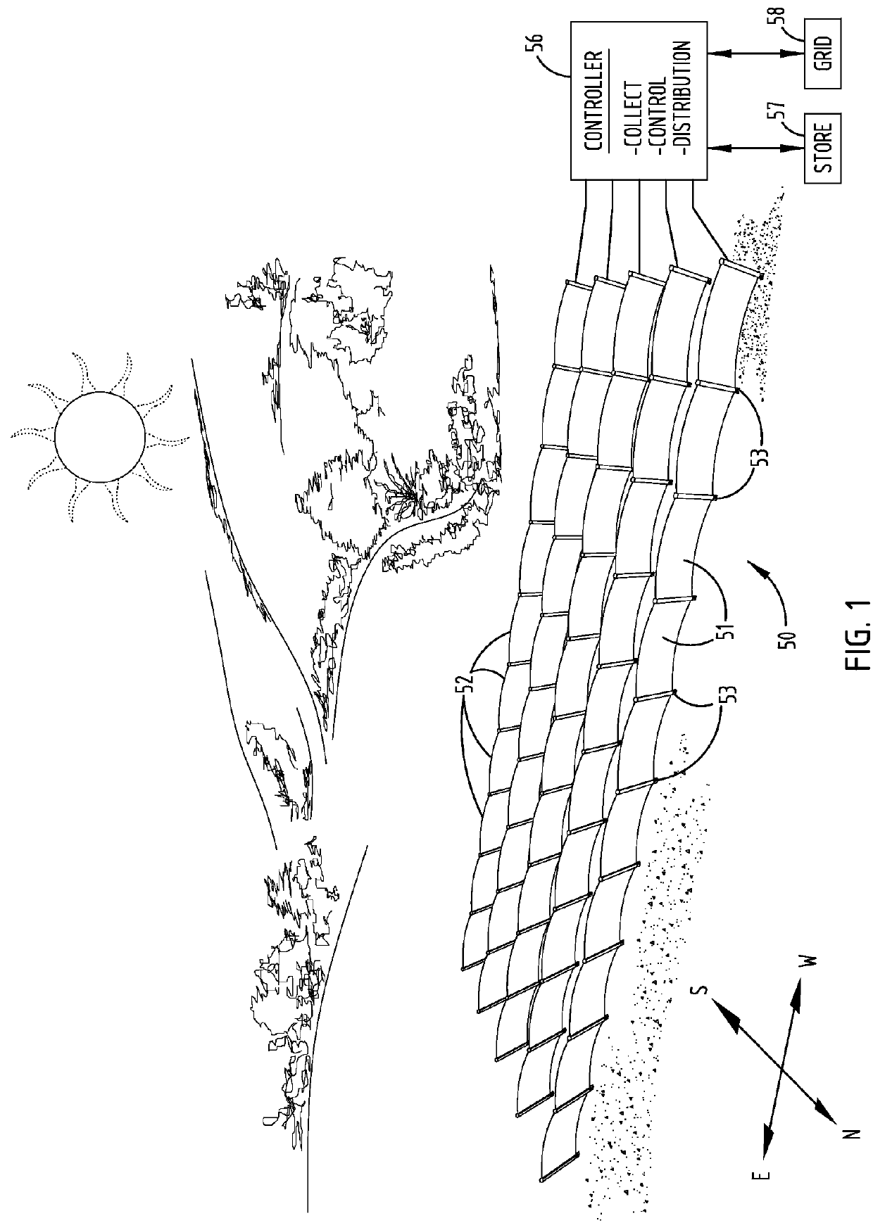 Solar panel system with monocoque supporting structure