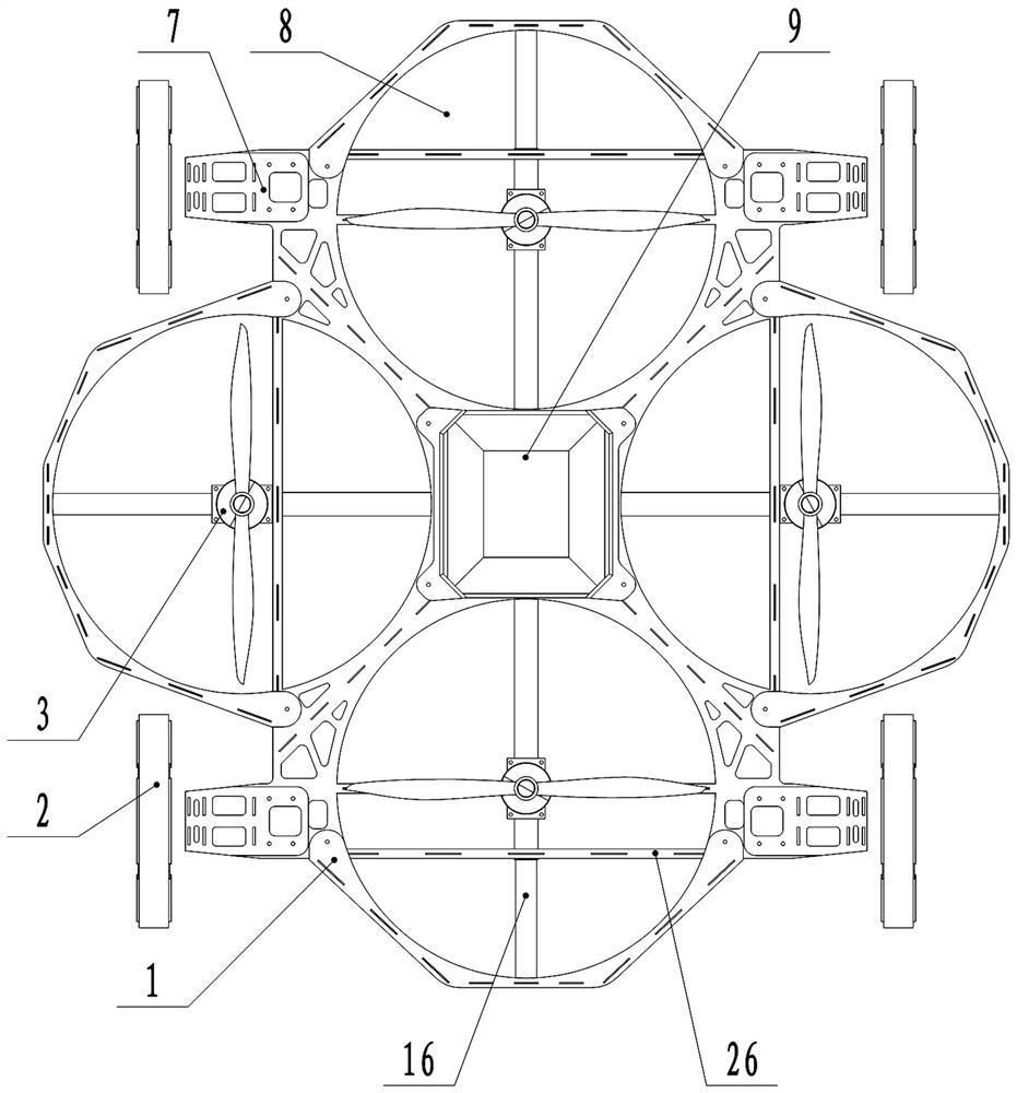 Novel air-land amphibious climbing detection robot for tunnel engineering